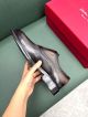 Ferragamo Man Black and grey Calfskin Business Leather Shoes 0428123 (8)_th.jpg